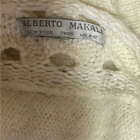 Alberto Makali fur sweater dolman sleeves fall chic boho - Picture 5 of 8